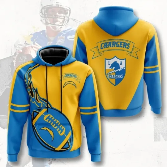 Los Angeles Football Team Chargerss 3D Hoodie