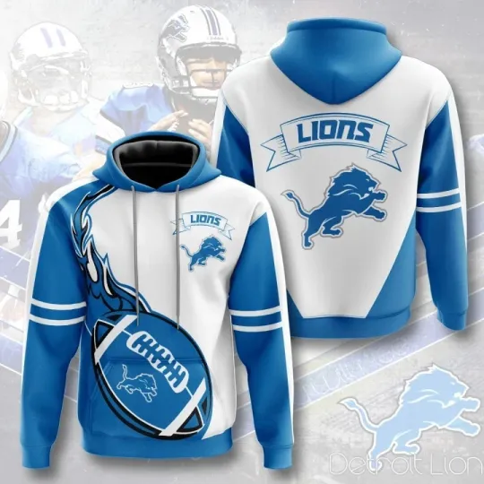 Discover Detroit Football Team Lionss 3D Hoodie