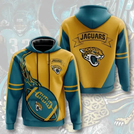 Discover Jacksonville Football Team Jaguarss 3D Hoodie