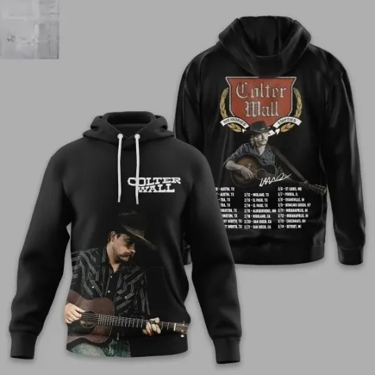 Discover Colter Wall New Tour 2026 Hoodie  3D