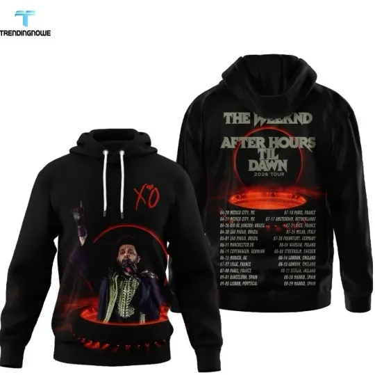 Discover Weeknds After Hours Til Dawn 2026 Tour 3D Hoodie Concert Fan Gift