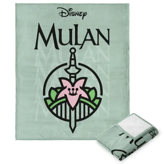 Disney Princesses Iconic Mulan Cozy Fleece Blanket