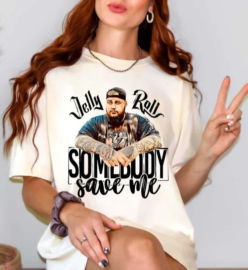 Discover Jelly Roll T-Shirt, Somebody Save Me T-Shirt