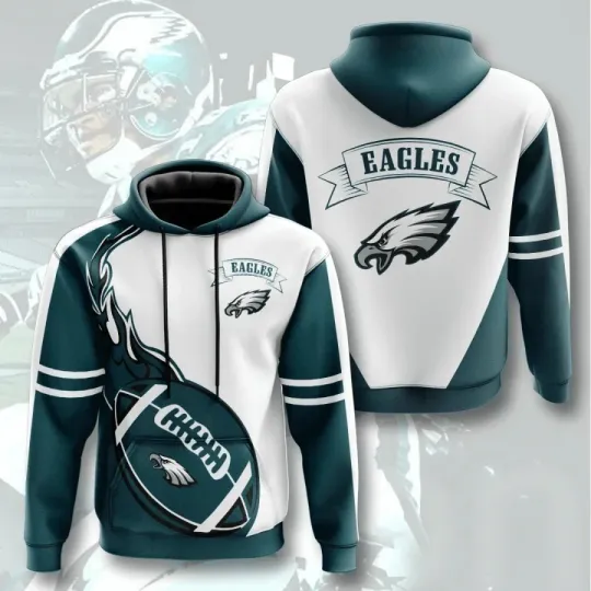 Discover Philadelphia Football Team Eagless 3D Hoodie