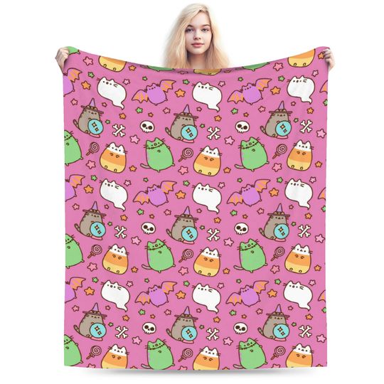 Discover Pusheens Cat Throw Blanket
