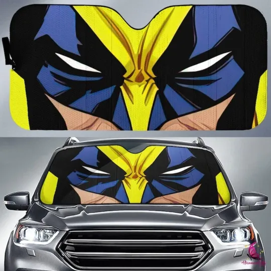 Wolverine Car Sun Shade | Logan Windshield Sun Visor | X-Men Auto Sunshade