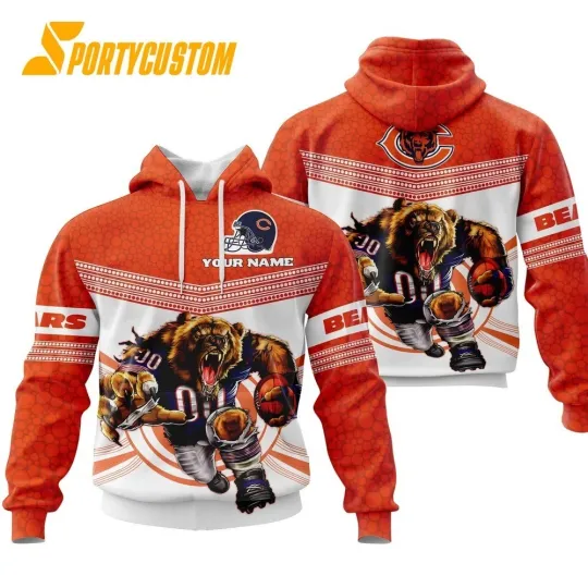 Discover Personalized Chicago Football Team Bearss 3D Hoodie