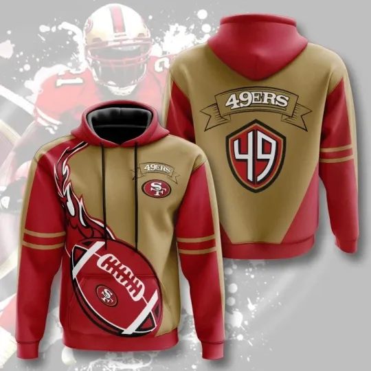 San Francisco Football Team 49erss 3D Hoodie