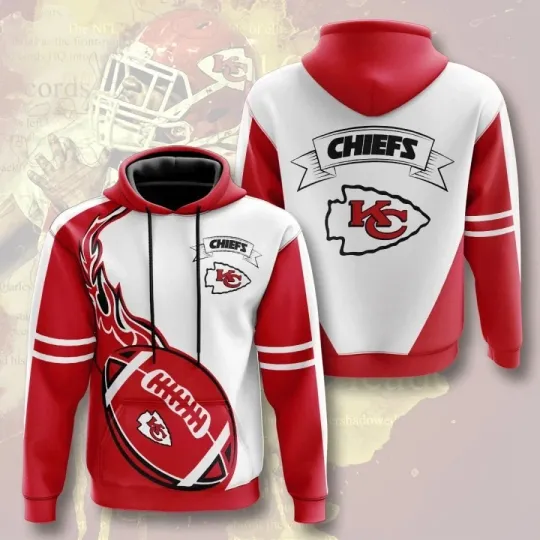 Kansas City Football Team Chiefss 3D Hoodie