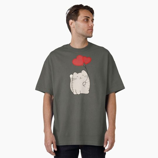 Discover Eli, the love cat Oversized T-Shirt