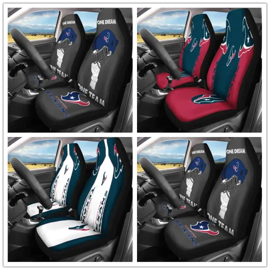Car Seat Cover Seat Protector 2Pc with Houston Texans