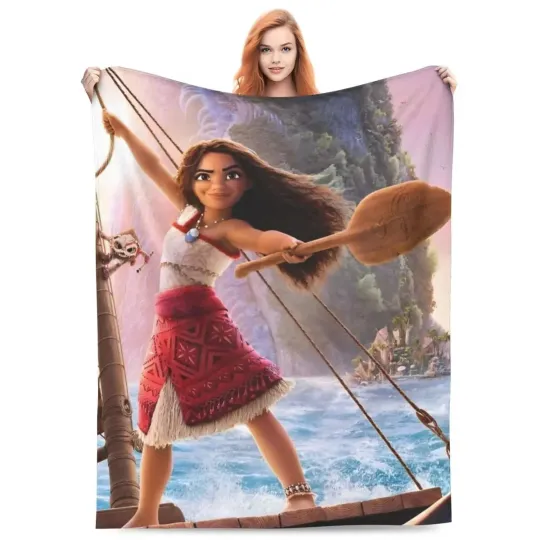 Anime Moana Spesial Fleece Blanket, Blanket