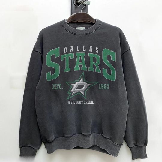 Retro 90s Dallas Stars Ice Hockey Crewneck Sweatshirt