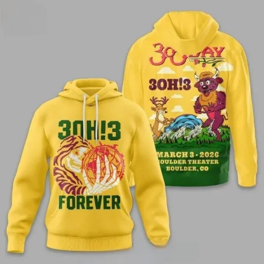 Discover 3OH!3 Forever Tour 2026 Hoodie