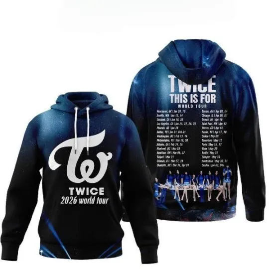 Discover Twice This Is For World Tour 2026 Hoodie