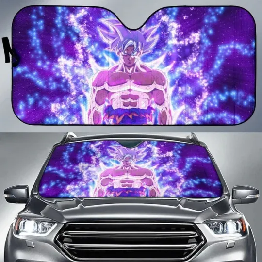 Ultra Instinct Goku Dragon Ball Super New 4K CarWindshield Sunshade Car Sunshade