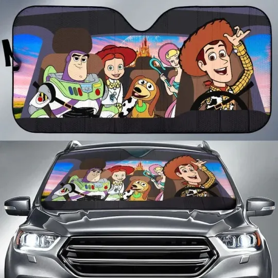 Discover Toy Story Friend Car Auto Sun Shade Funny Sun Protection For Car