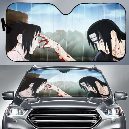 Discover Itachi Sasuke Car Auto Sun Shades Universal Fit Windshield Sunshade Car Sunshade