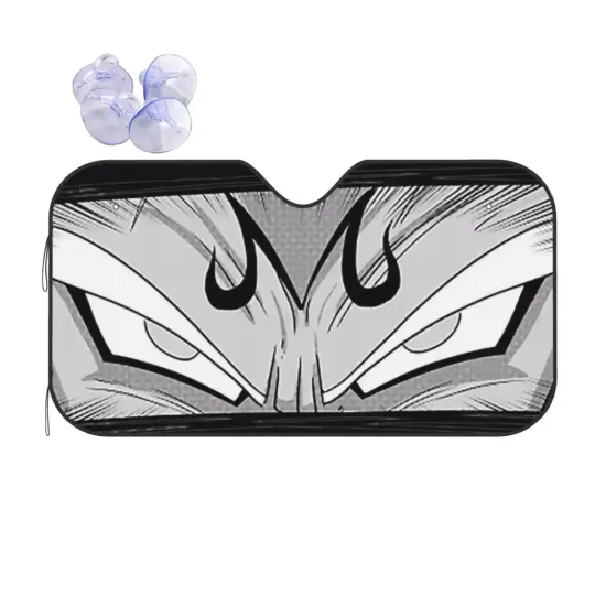 Vegeta Dragon Ball Novelty Sunshade Windscreen  Aluminium Foil Car Windo