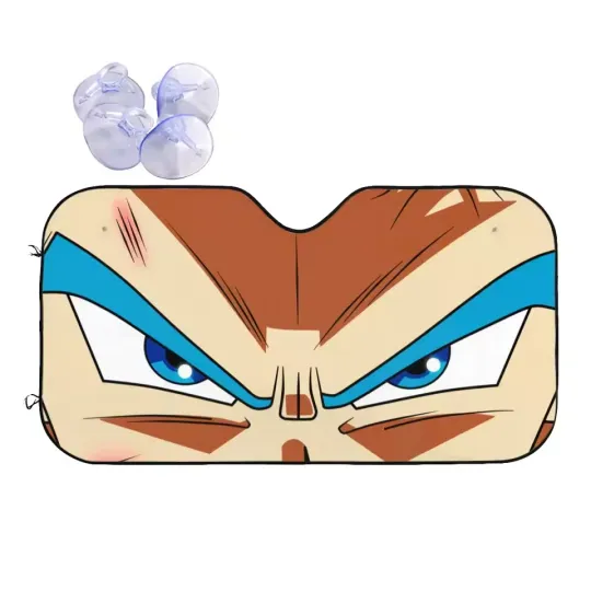 Discover Amine Eye Sunshade Windscreen Cartoon Eyes Retractable Car Front Window V