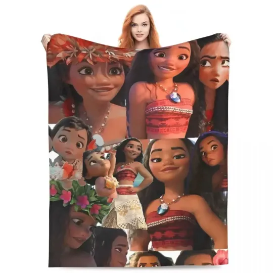 Discover Moana Anime Fleece Blankets Bedding