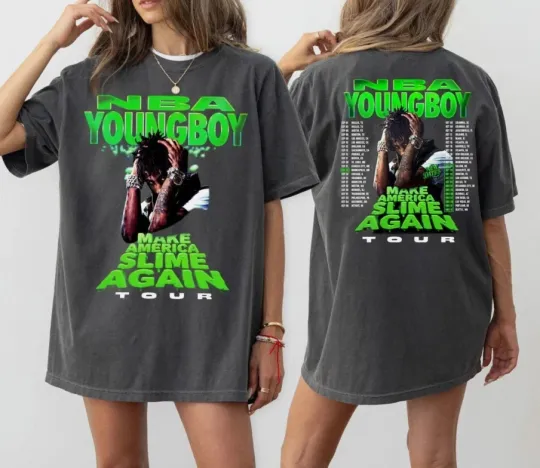 Discover Apparel NBA Youngboy Masa 2025 Tour Graphic Rap Hip Hop Music Gift Fan T-Shirt