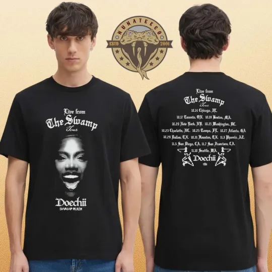 Discover Doechii The Swamp Tour LFTS Double Sided Unisex T-Shirt