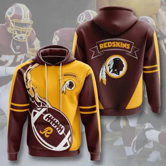 Discover Washington Football Team Redskinss 3D Hoodie
