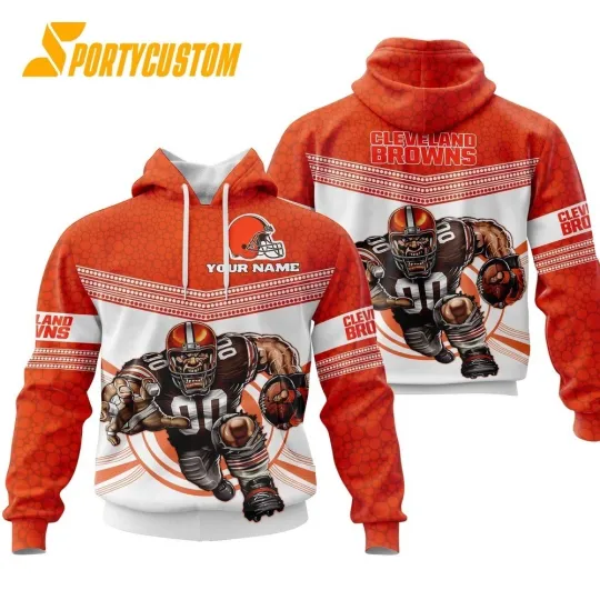 Discover Personalized Cleveland Football Team Brownss 3D Hoodie