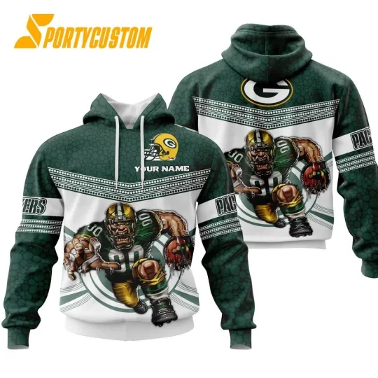 Discover Personalized Green Bay Football Team Packerss 3D Hoodie