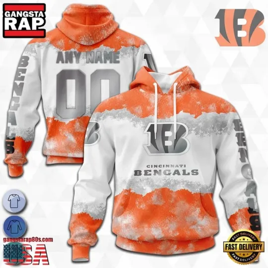 Discover Personalized Cincinnati Football Team Bengalss 3D Hoodie
