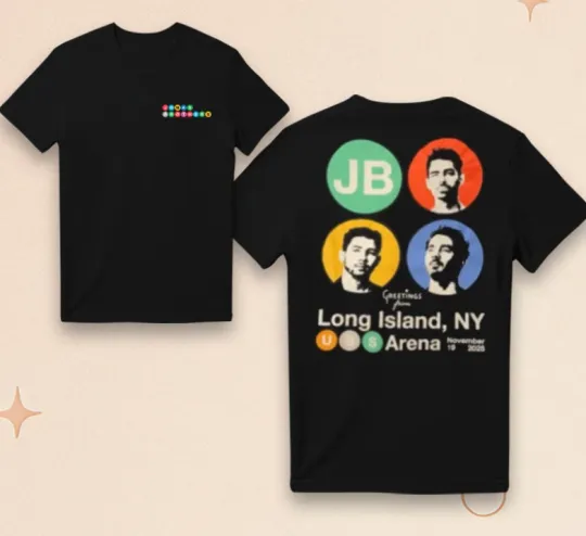 Discover Jonas Brothers Nov 19 2025 Long Island NY Gift Fan T-Shirt