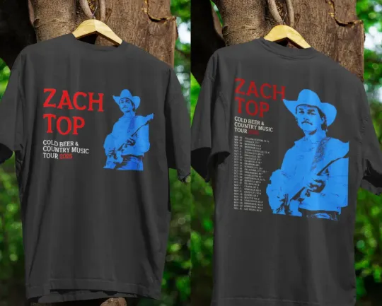 Discover Zach Top Tour Shirt Cold Beer & Country Music Western Graphic Unisex T-shirt