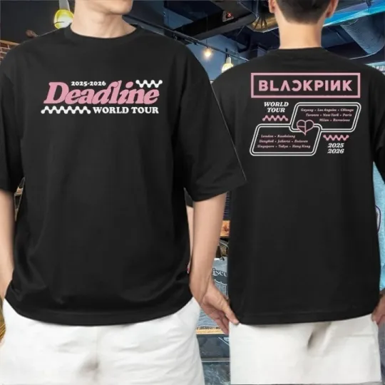 Blackpink Deadline World Tour 2025 2026 Unisex T-shirt