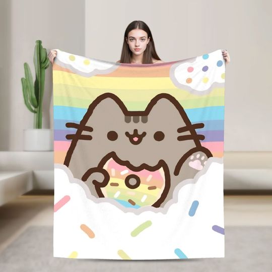 Discover Pusheens Cat Blanket Warm Throw Blanket