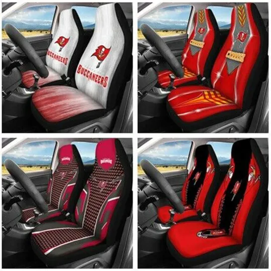 Discover Tampa Bay Football Car Seat Cover Seat Protector 2Pc