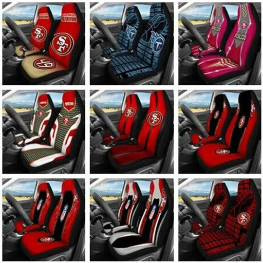 Discover San Francisco football Car Seat Cover Seat Protector 2Pc