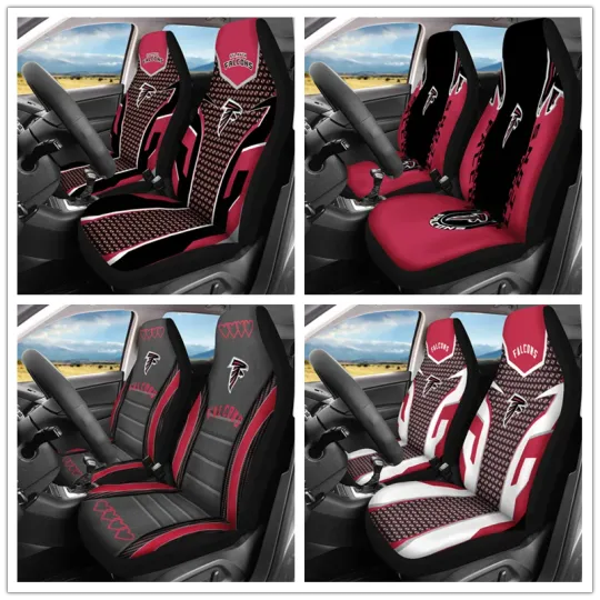 Discover Car Seat Cover Seat Protector 2Pc for Los Atlanta Falcons