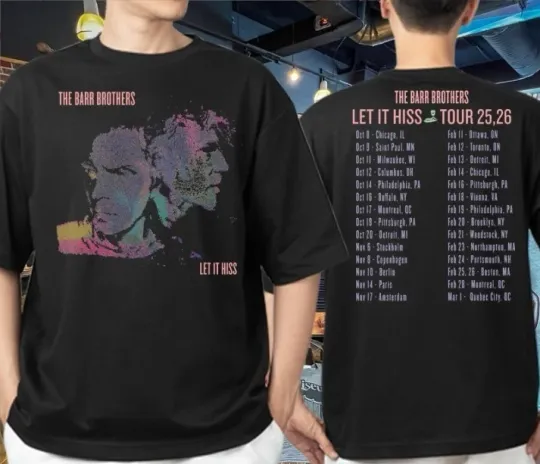 Discover The Barr Brothers Let It Hiss Photo Tour 2025-2026 Faces Gift Fan T-shirt