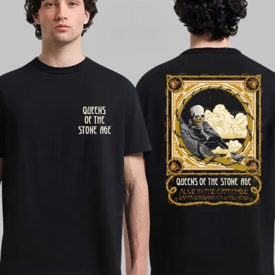 Discover Queens Of The Stone Age Arlington Theatre Nov 8 2025 Santa Barbara T-Shirt