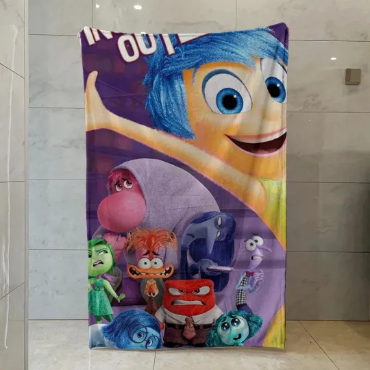 Discover Inside Out 2 Printed Fleece Blanket, Amy Poehler Blanket