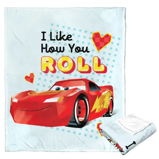 Discover Disney Pixar Cars Like How You Roll Lightning McQueen Cozy Fleece Blanket