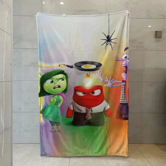 Discover Inside Out 2 Printed Fleece Blanket, Anger Blanket