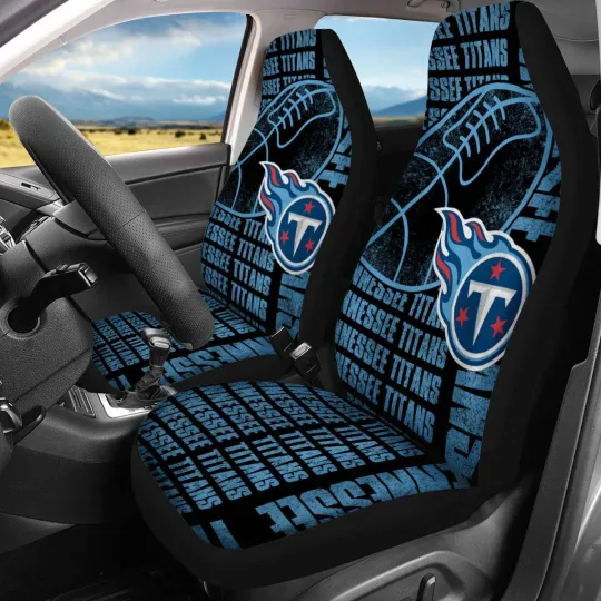 Discover Car Seat Cover Seat Protector 2Pc withTennessee Titans