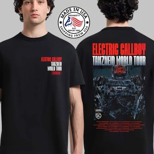 Discover Electric Callboy Tanzneid World Tour 2025 2026 Robot T-Shirt