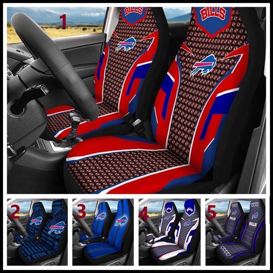 Car Seat Cover  Seat Protector 2Pc with Buffalo Bills