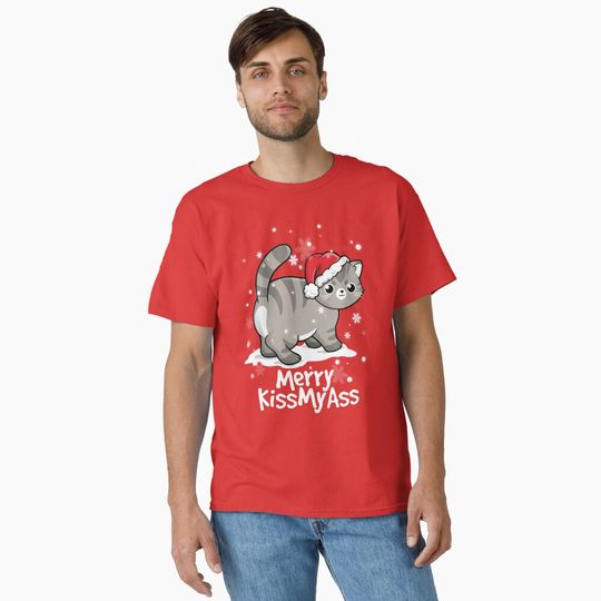 Discover Merry kissmyass cat Classic T-Shirt