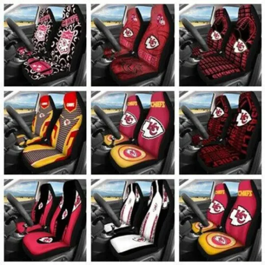 Discover Kansas City Football Car Seat Cover