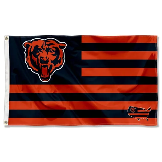Chicago Bears Football House Flag ft Decor Banner