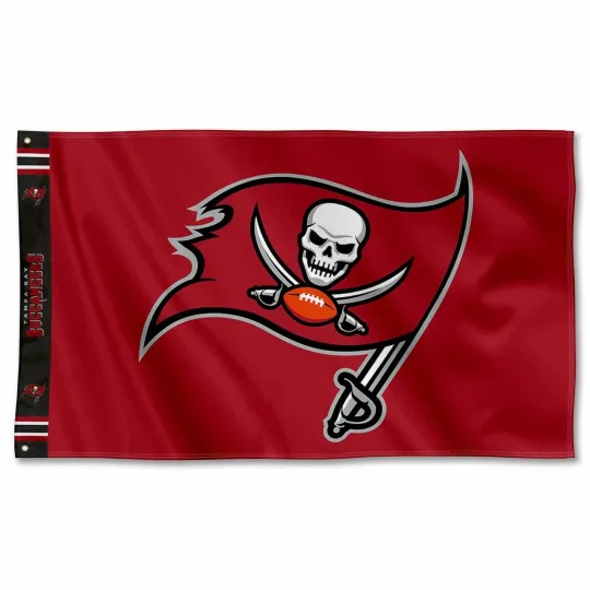 Tampa Bay Buccaneers Football ft House Flag with Team and Logo Banner